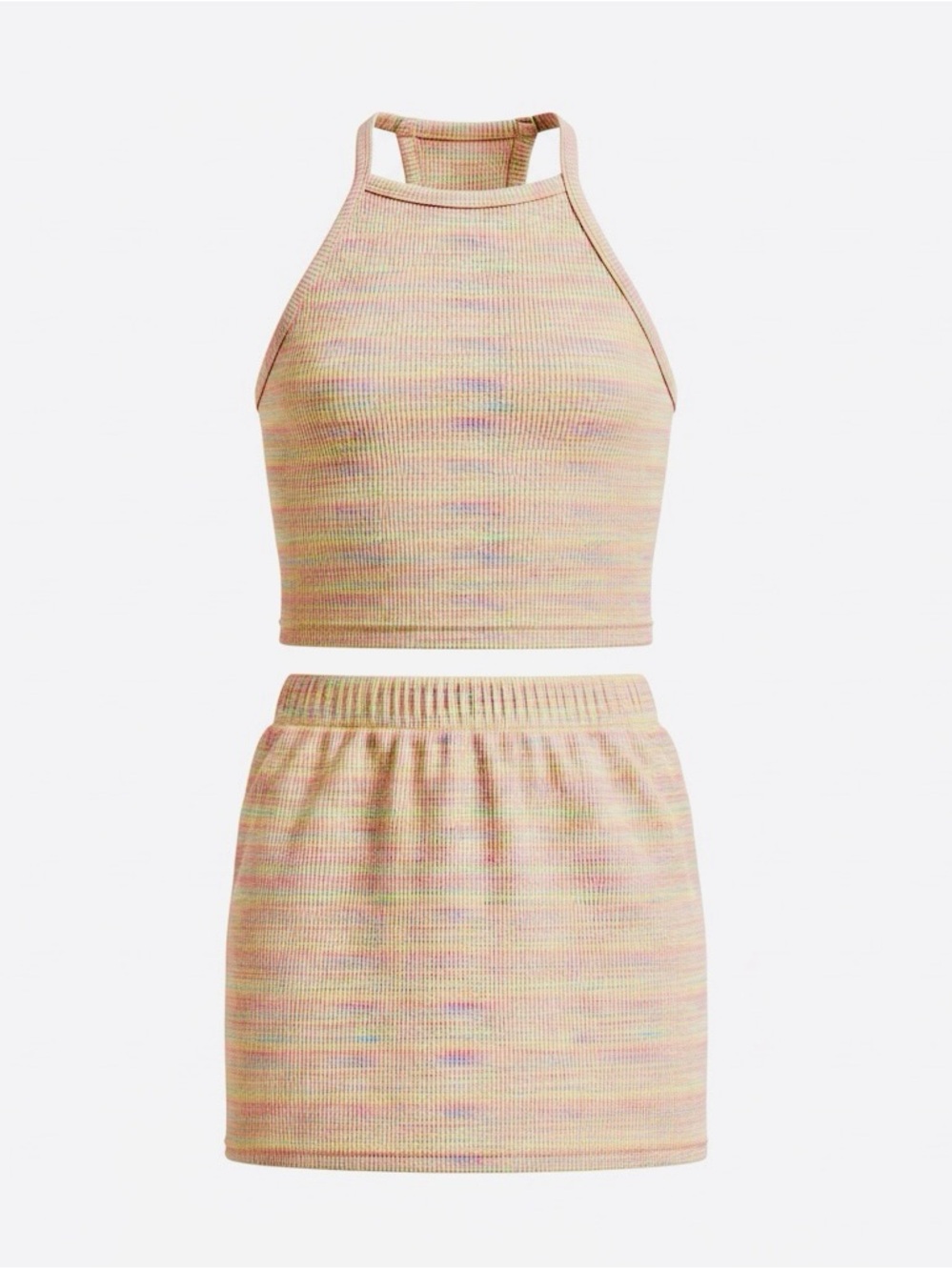 SHEIN Girl’s ADORABLE Halter Crop Top & Mini Skirt Set - Youth Size 10-11, New